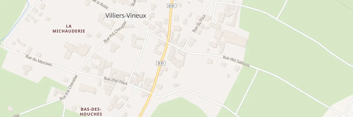 Plan du 31 Le Village à Villiers-Vineux