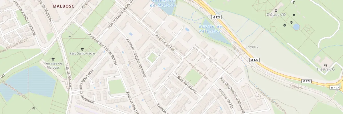 Plan du 1084 Av de Fès à Montpellier