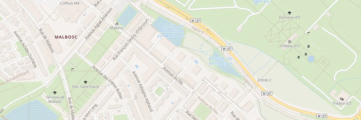 Plan du 991 Av de Fès à Montpellier