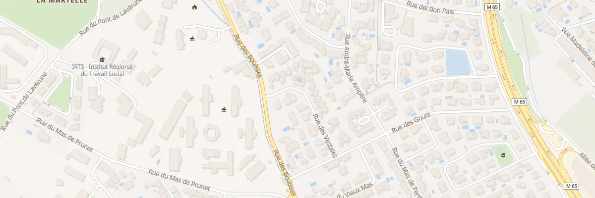 Plan du 62 Rue des Vestales à Montpellier