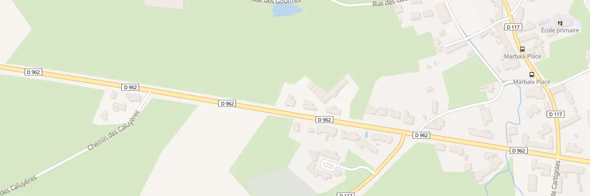 Plan du 96 N Rte Nationale à Marbaix