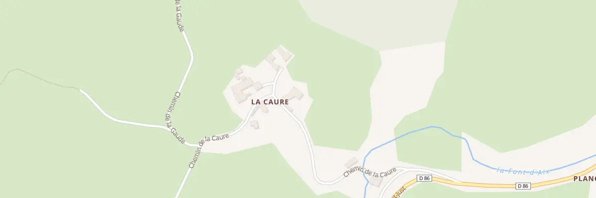 Plan du 306 Che de la Caure à Saint-Romain-d’Urfé