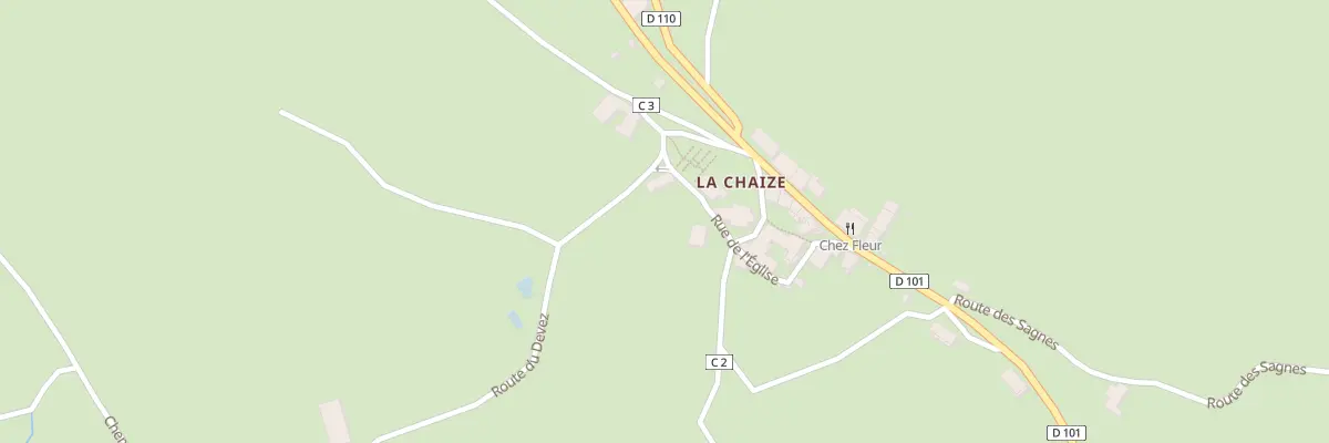 Plan du 5020 La Chaize-Sud à Chalmazel-Jeansagnière