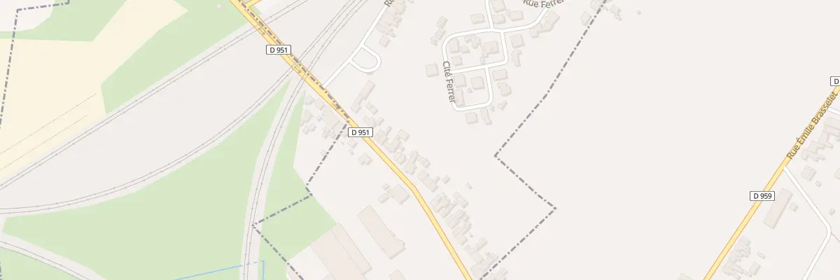 Plan du 25 Rue Francis Demay à Aulnoye-Aymeries