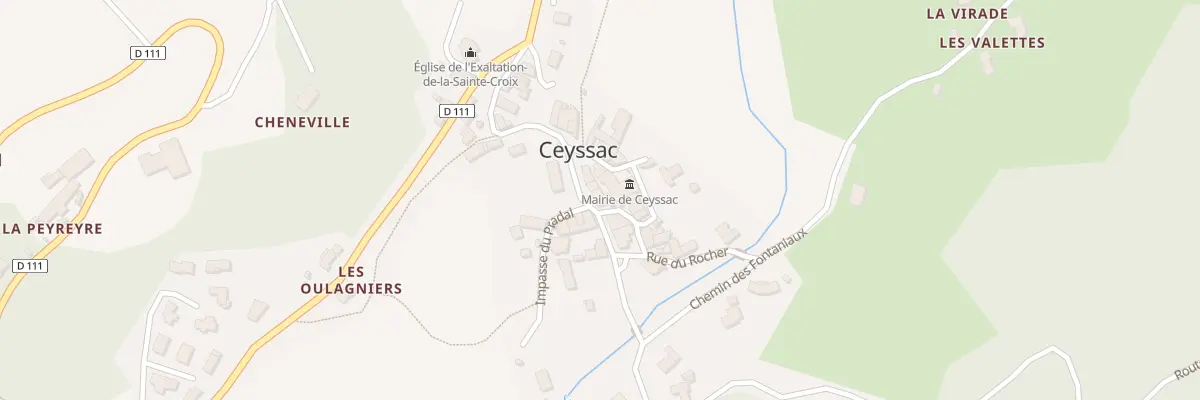 Plan du 5038 Le Bourg à Ceyssac