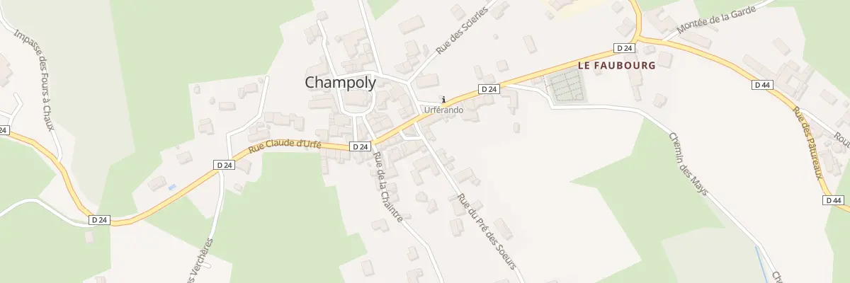 Plan du 2 Rue de la Pre des Soeurs à Champoly