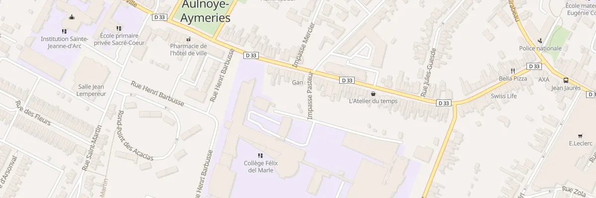 Plan du 109 Rue de l’Hôtel de Ville à Aulnoye-Aymeries