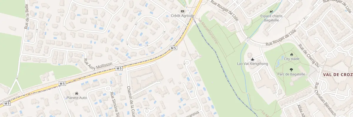 Plan du 5 Rue Simone de Beauvoir à Saint-Jean-de-Védas