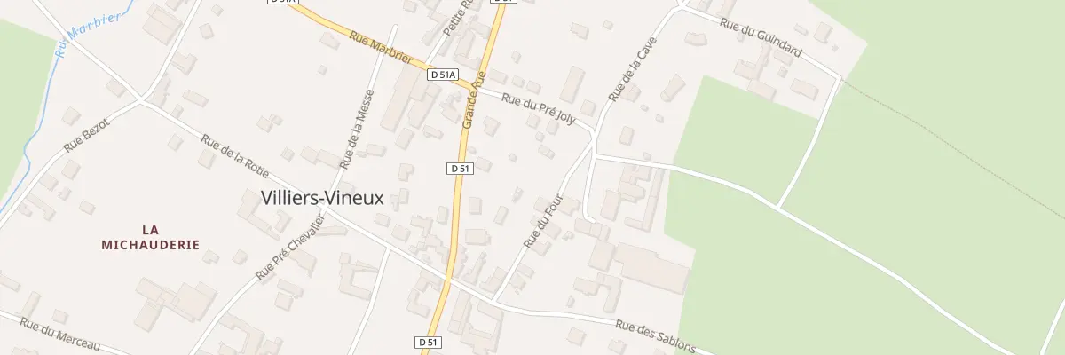 Plan du 2 Rue du Four à Villiers-Vineux