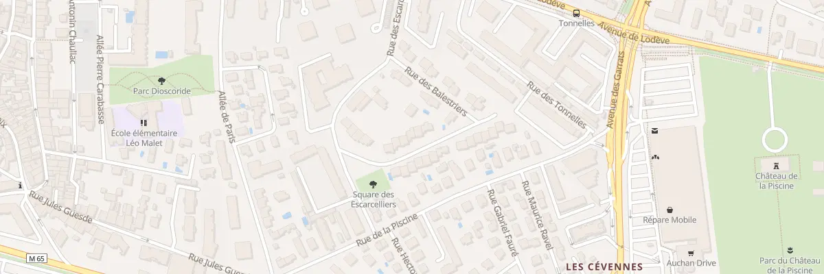 Plan du 15 Rue des Corrégiers à Montpellier