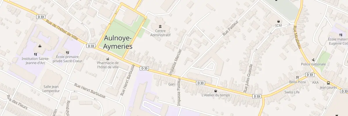 Plan du 74 Rue de l’Hôtel de Ville à Aulnoye-Aymeries