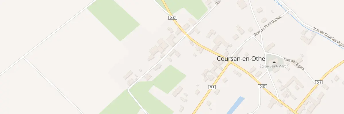 Plan du 1 Rue du Grenier à Coursan-en-Othe