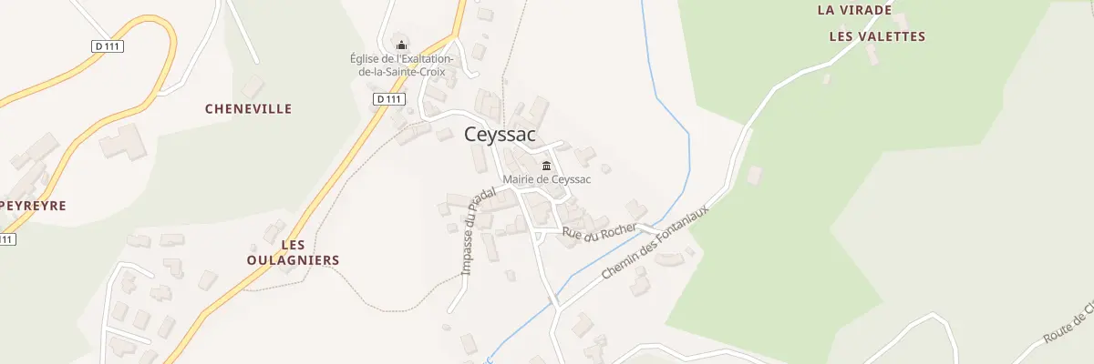 Plan du 5037 Le Bourg à Ceyssac
