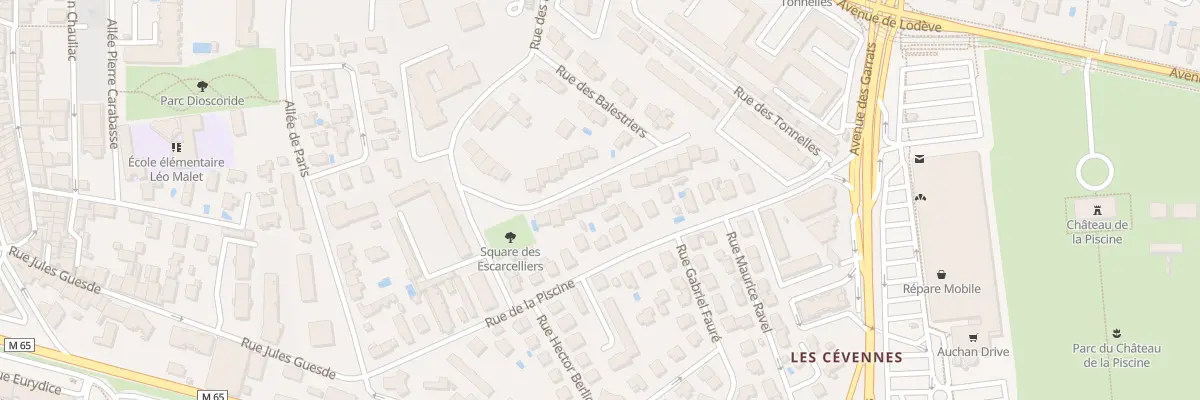 Plan du 14 Rue des Corrégiers à Montpellier