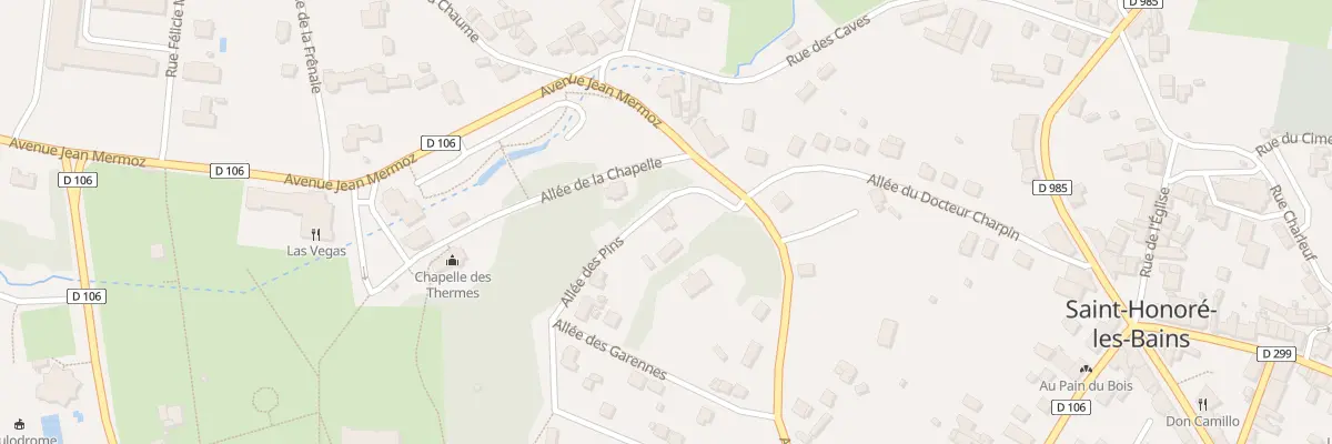 Plan du 29 Av Eugène Collin à Saint-Honoré-les-Bains