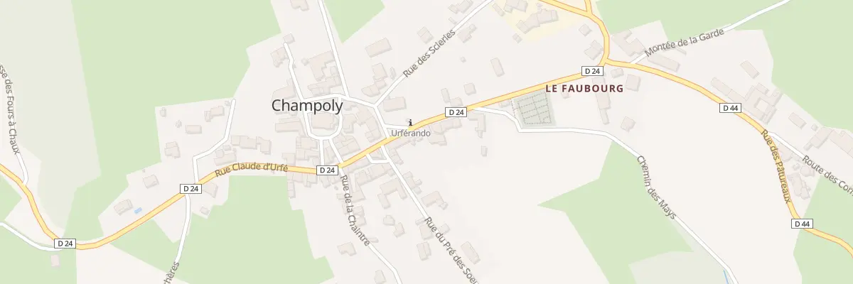 Plan du 17 Rue Claude d’Urfé à Champoly