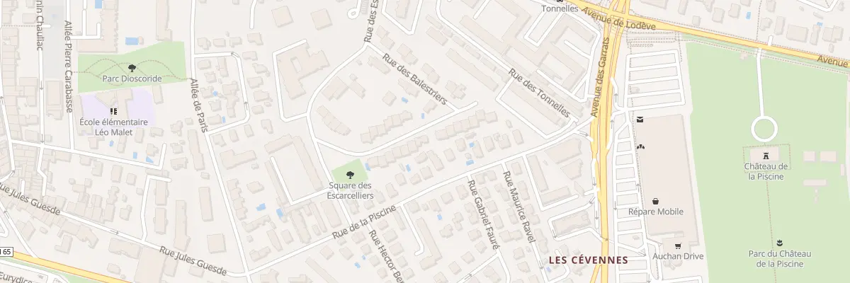 Plan du 16 Rue des Corrégiers à Montpellier