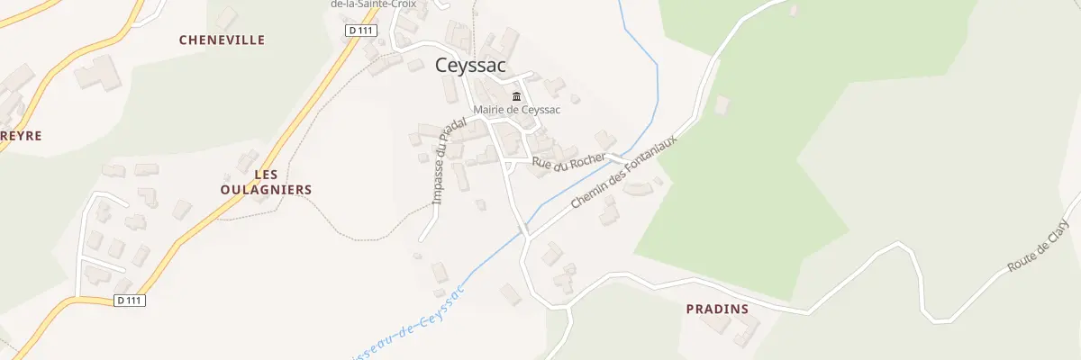 Plan du 5028 Le Bourg à Ceyssac