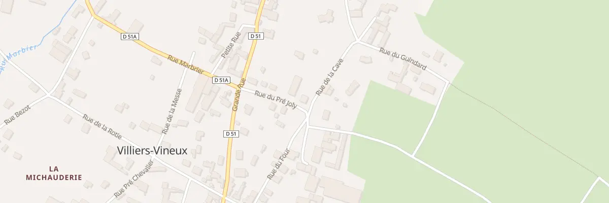 Plan du 6 Rue de la Cave à Villiers-Vineux
