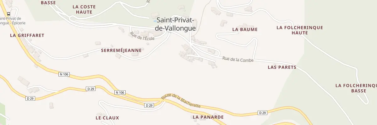 Plan du 5056 La Combe à Saint-Privat-de-Vallongue