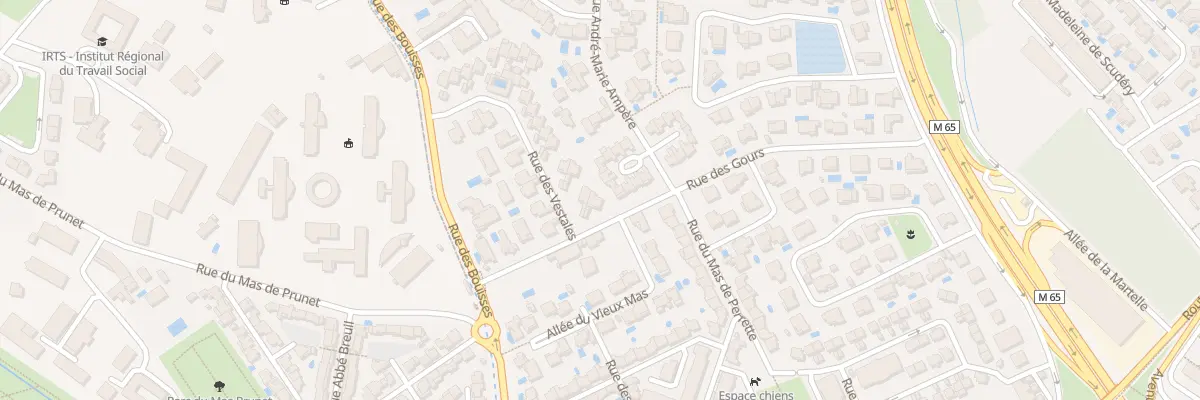 Plan du 158 Rue des Gours à Montpellier