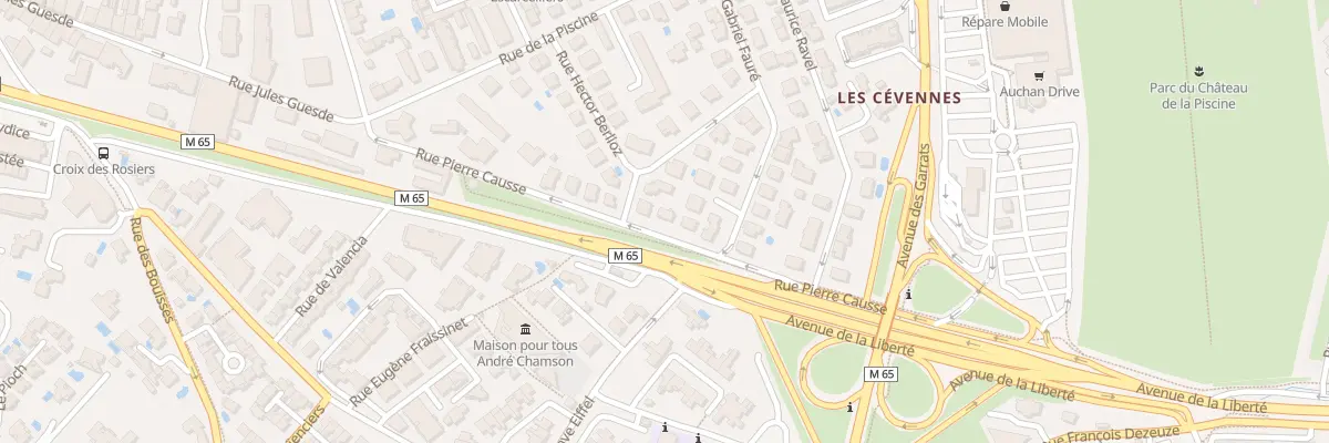 Plan du 934 Rue Pierre Causse à Montpellier