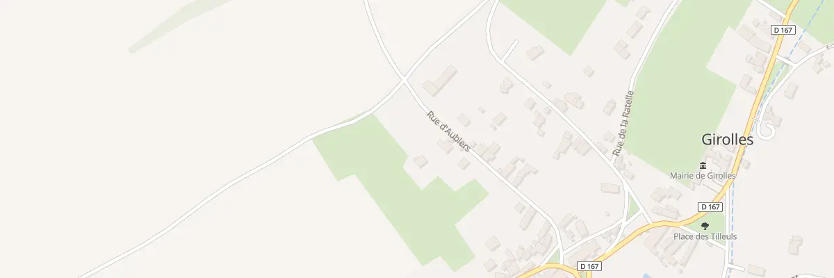 Plan du 11 Rue d’Aubiers à Girolles