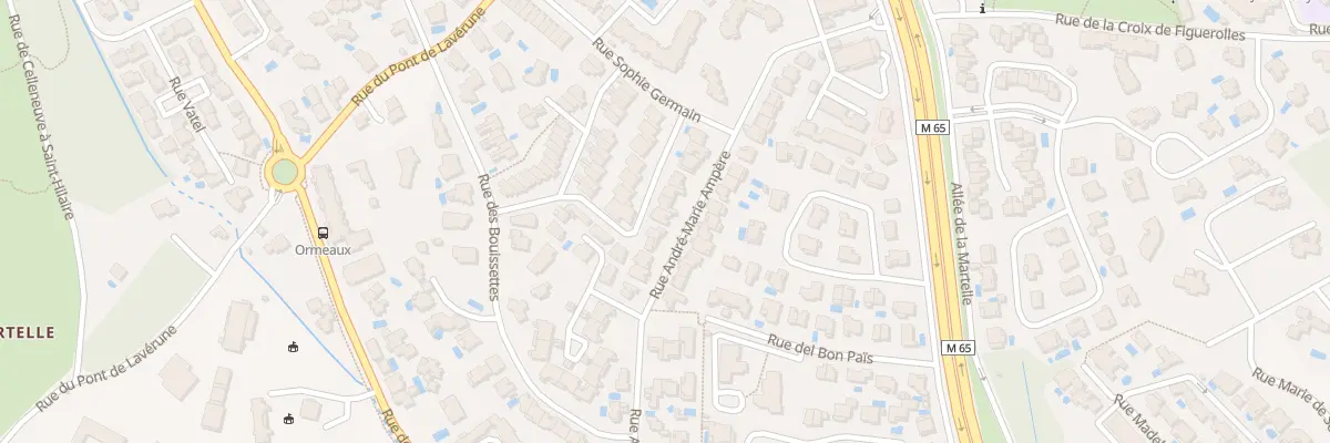Plan du 341 Rue André-Marie Ampère à Montpellier