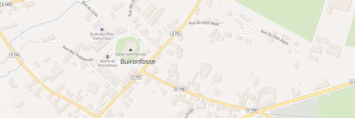 Plan du 2 Rue Charles de Gaulle à Buironfosse