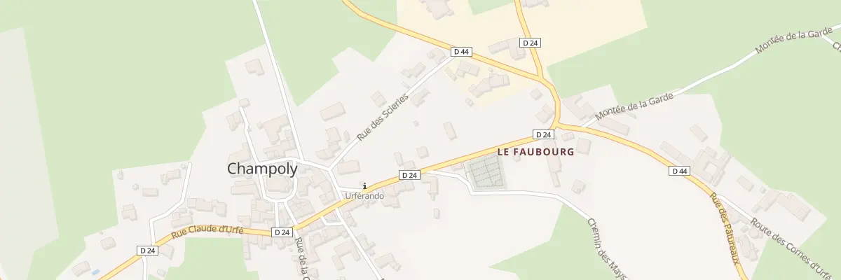 Plan du 10 Rue Claude d’Urfé à Champoly