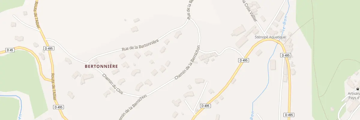 Plan du 180 Che de la Bernichon à Saint-Just-en-Chevalet