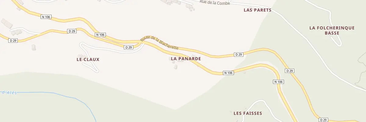 Plan du 5089 La Panarde à Saint-Privat-de-Vallongue