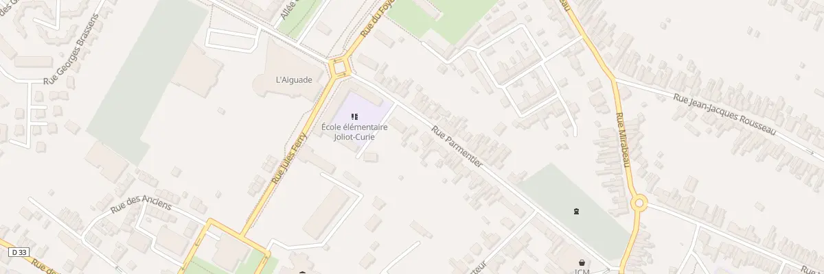 Plan du 41 Rue Parmentier à Aulnoye-Aymeries