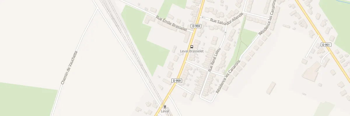 Plan du 97 Rue Emile Brasselet à Leval