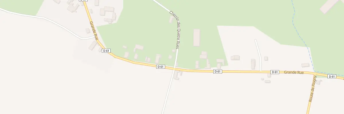 Plan du 1 Che des Quatre Rues à Soumaintrain