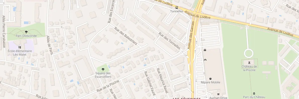 Plan du 28 Rue des Corrégiers à Montpellier