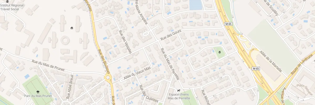 Plan du 36 Rue du Mas de Perrette à Montpellier