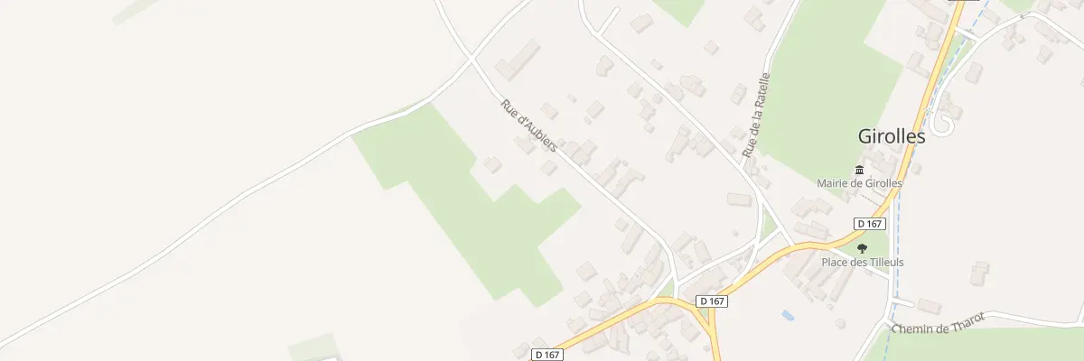 Plan du 7 Rue d’Aubiers à Girolles