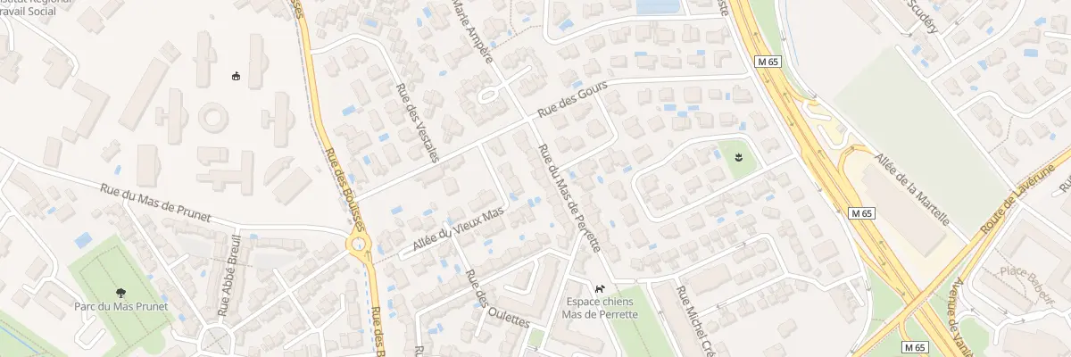 Plan du 56 Rue du Mas de Perrette à Montpellier