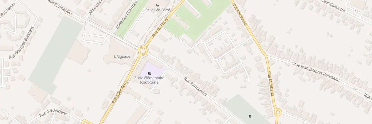 Plan du 30 Rue Parmentier à Aulnoye-Aymeries