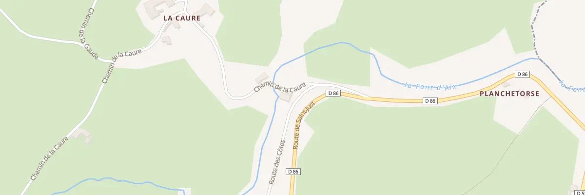 Plan du 49 Che de la Caure à Saint-Romain-d’Urfé