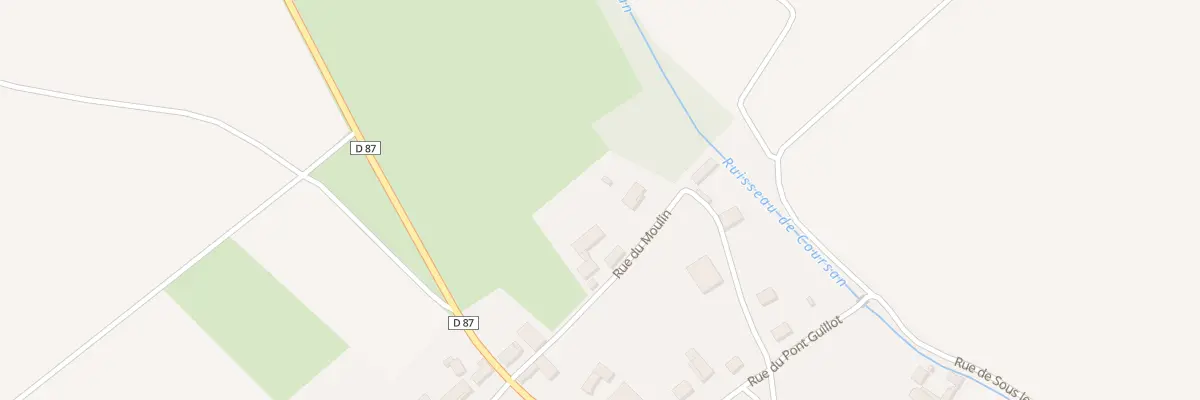 Plan du 5 Rue du Moulin à Coursan-en-Othe