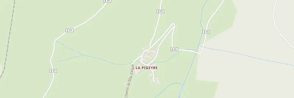 Plan du 2 Che de Ribe d’Aïgue à Altier