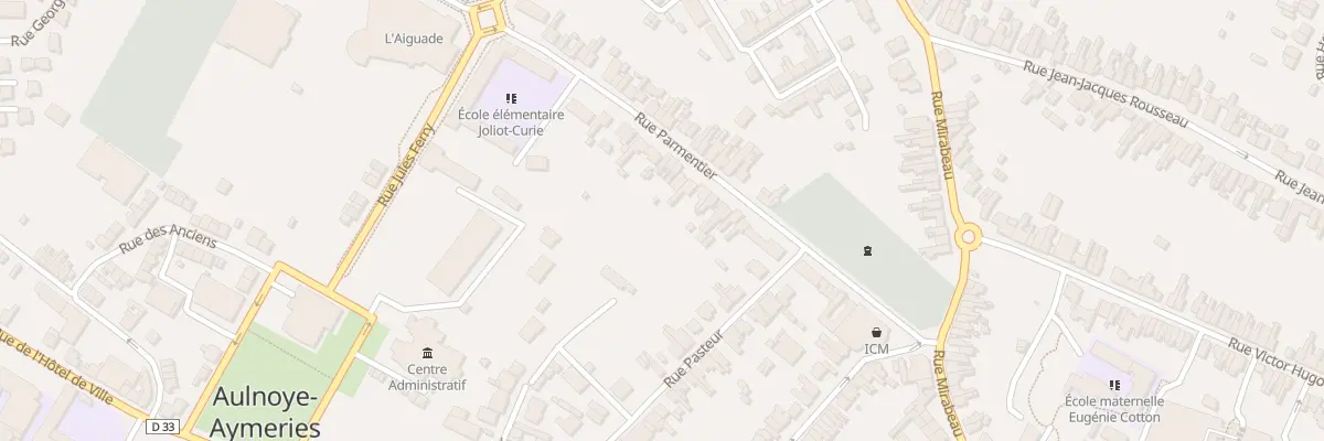 Plan du 25 Rue Parmentier à Aulnoye-Aymeries