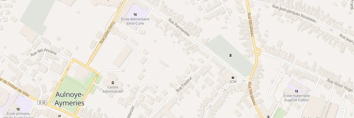 Plan du 19 Rue Parmentier à Aulnoye-Aymeries