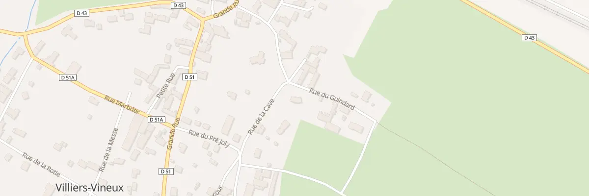 Plan du 6 Rue du Guindard à Villiers-Vineux