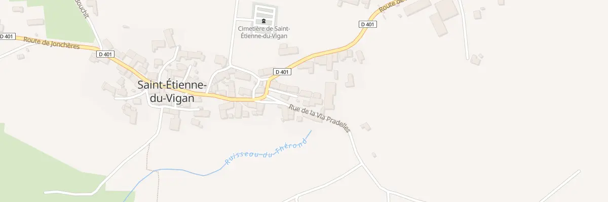 Plan du 5043 Le Bourg à Saint-Étienne-du-Vigan