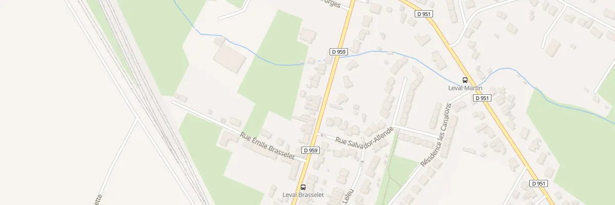 Plan du 77 Rue Emile Brasselet à Leval