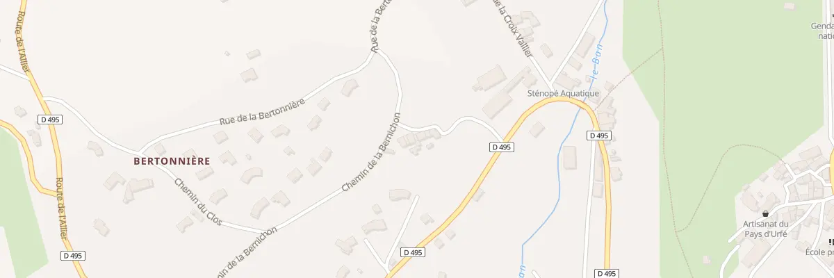 Plan du 135 Che de la Bernichon à Saint-Just-en-Chevalet