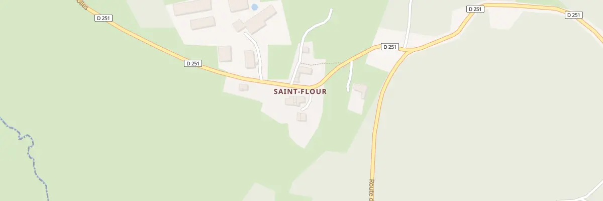 Plan du 5330 Saint Flour à Sauvessanges
